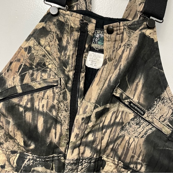 VTG CAMO OVERALLS REAL TREE CAMOUFLAGE HUNTING OUTDOOR AOP PANTS CARGO MOSSY OAK - Picture 5 of 13